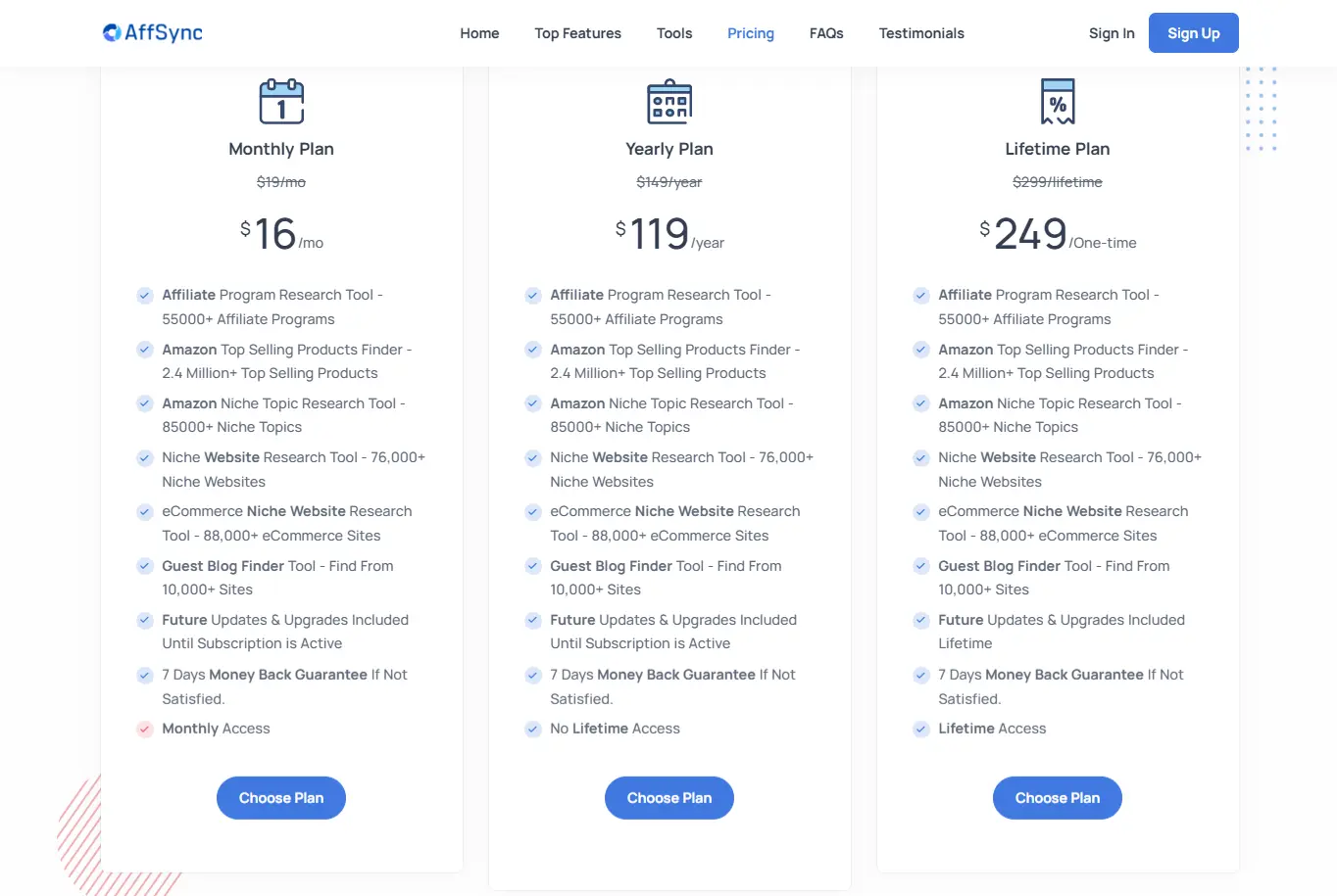 AffSync-Monthly-Pricing