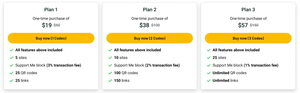 Limey Pricing Plans