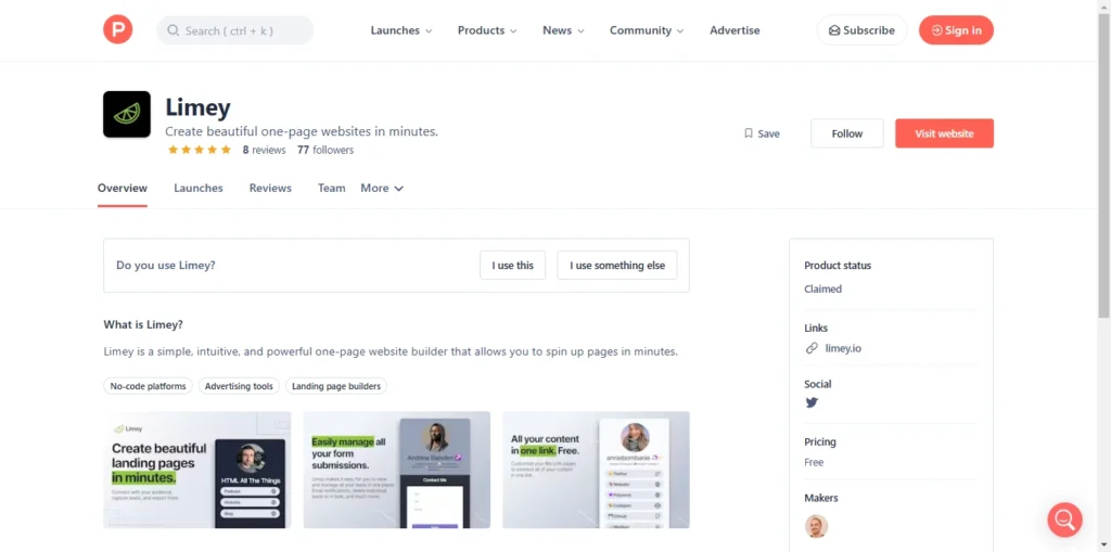 Limey-Product-Information-Latest-Updates-and-Reviews-on-Product-Hunt
