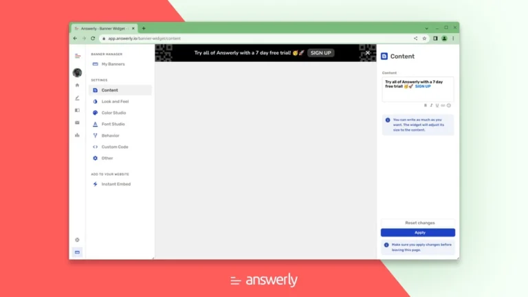 Answerly Banner Review and Pricing