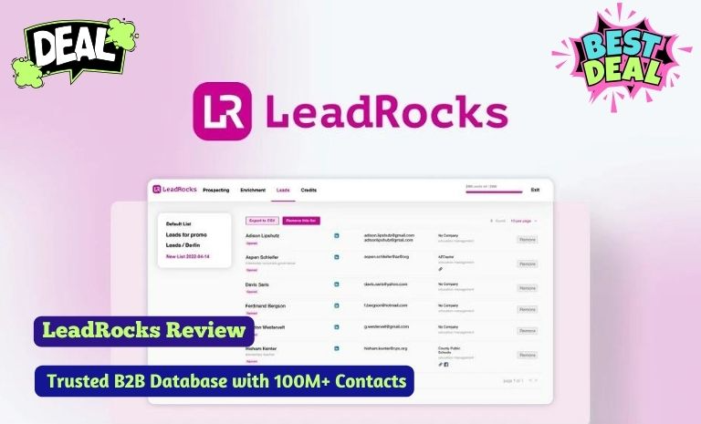 Leadrocks Lifetime Deal Review