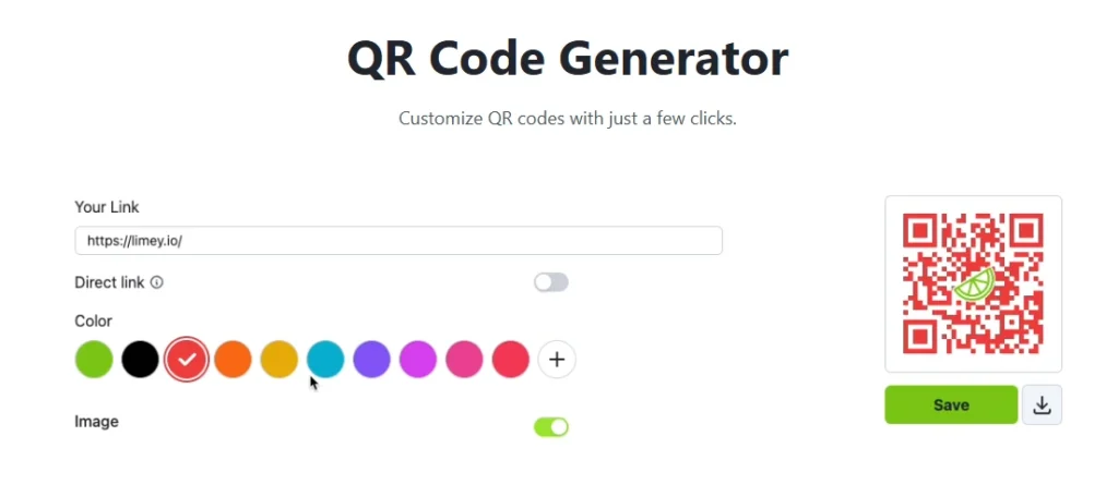 limey qr code generator