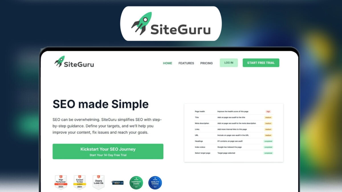 Siteguru Lifetime Deal