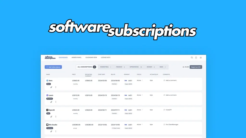 Software Subscriptions Lifetime Deal