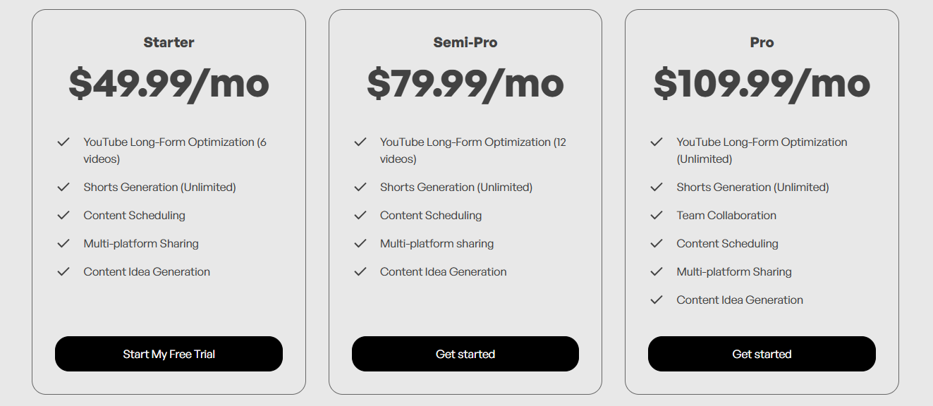 Taja Ai Monthly Pricing